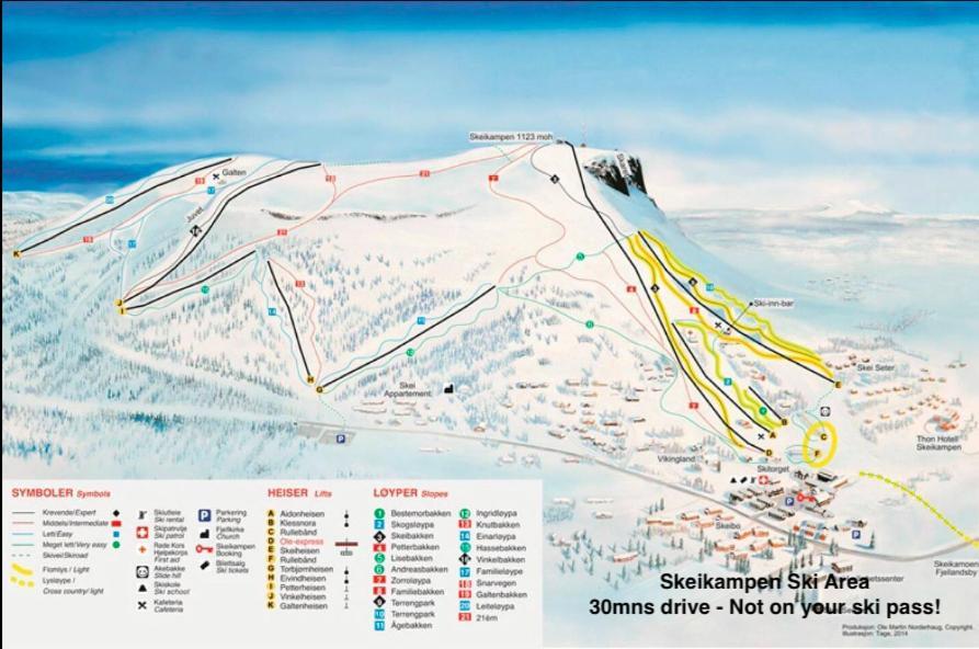 Hafjell Alpinlandsby Apt 88 Экстерьер фото